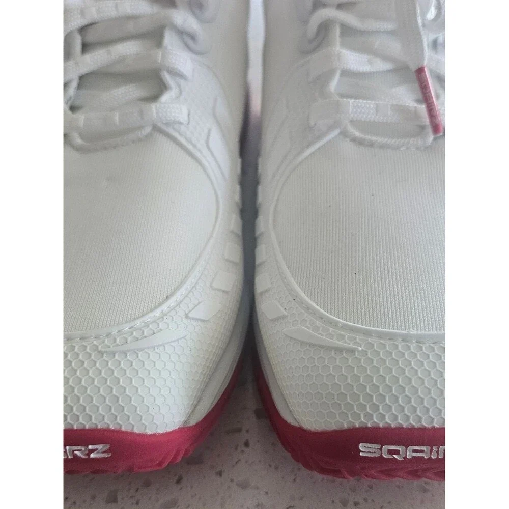 SQAIRZ Pickleball Women's White & Pink Court Shoes NEW